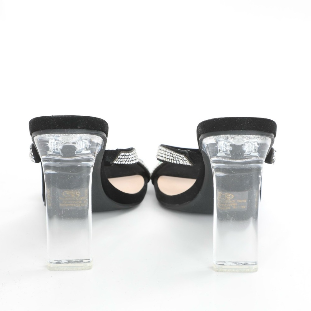 Black & Silver Rhinestone Heels - Picture 5 of 11